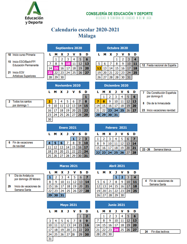 Calendario Escolar 2024 Andalucia Calendar 2024 Ireland Printable