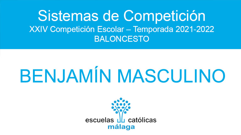 Baloncesto Benjamín Masculino 2021-2022. Sistema de competición