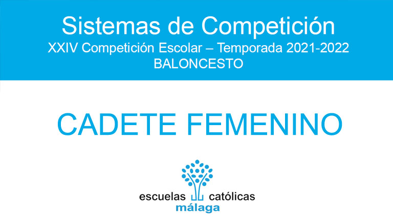 Baloncesto Cadete Femenino 2021-2022. Sistema de competición