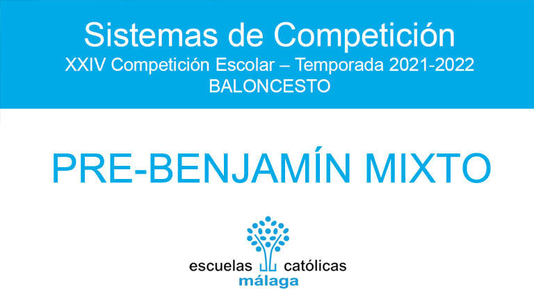 Baloncesto Pre-benjamín Mixto 2021-2022. Sistema de competición