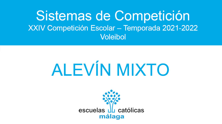 Voleibol Alevín Mixto 2021-2022. Sistema de competición