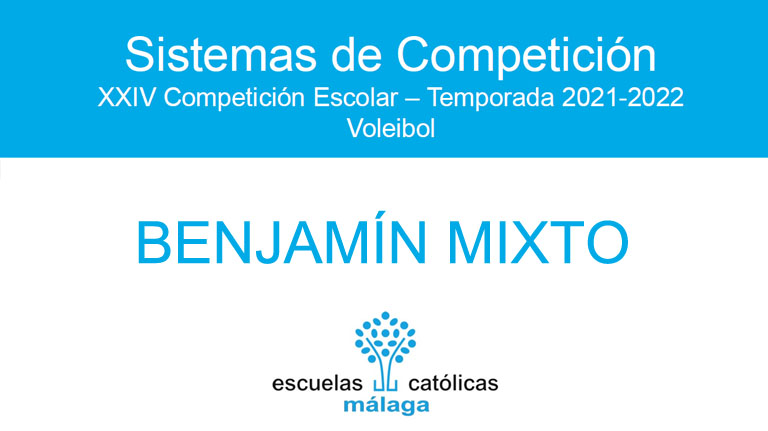Voleibol Benjamín Mixto 2021-2022. Sistema de competición