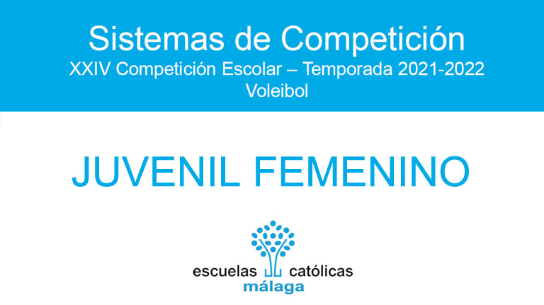 Voleibol Juvenil Femenino 2021-2022. Sistema de competición